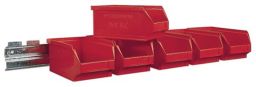 NW Sichtlagerkastenset H50xB602xT100mm STA verz.m.Sichtlagerkästen 6 x MK6 rot (9000449001)