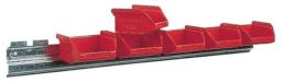 NW Sichtlagerkastenset H75xB602xT180mm STA verz.m.Sichtlagerkästen 6 x MK 5 rot (9000449002)