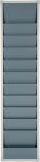 NW Werkstattplaner H1282xB315xT76mm grau 1-reihig (9000451207)