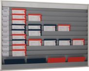 NW Planungstafel H1282xB1580xT78mm 10 Schienen grau (9000451215)