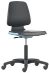 NW Arbeitsdrehstuhl Labsit m.Rl.Sitzschale blau Integralschaum schwarz 450-650mm (9000454070)