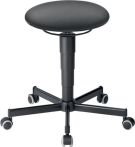 NW Drehhocker m.Rollen Supertec-Gewebe grau Sitz-H.460-630mm BIMOS (9000454143)