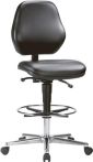 NW Arbeitsdrehstuhl Sintec 160 Gleiter+Rl.Integralschaum schwarz 450-600/490-640mm (9000454220)