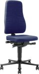 NW Arbeitsdrehstuhl All-In-One Highline Rollen Stoffpolster blau 450-600mm BIMOS (9000454255)