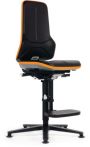 NW Arbeitsdrehstuhl Neon Gleiter+Aufstiegshilfe o.Polsterelement grau 590-870mm P (9000454282)