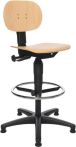 NW Arbeitsdrehstuhl Tec 11 Bodengleiter+Fußring Buche 590-840mm TOPSTAR (9000454308)