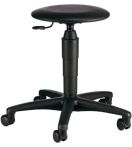 NW Drehhocker m.Rollen Kunstlederpolster schwarz Sitz-H.420-550mm TOPSTAR (9000454312)