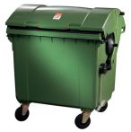 NW Müllgroßbehälter 1,1 m³ HDPE grün fahrbar,n.DIN EN 840-3 SULO (9000466145)