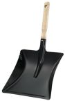 NW Kehrschaufel m.Holzgriff MET schwarz lack.Bl.L220xB230mm (9000470282)
