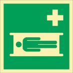 NW Rettungszeichen ASR A1.3/DIN EN ISO 7010/DIN67510 L148xB148mm Krankentrage Folie (9000477467)