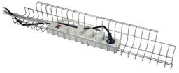 NW Kabelkorb B790xT100xH80-85mm silber f.Schreibtisch (9000483291)