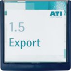 NW Tür-/Infoschild B149xH148,5mm Sichtfenster Plexiglas Rücken ABS blau DURABLE (9000483405)