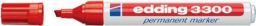 NW Permanentmarker 3300 rot Strich-B.1-5mm Keilspitze EDDING (9000487611)