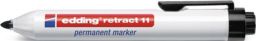 NW Permanentmarker retract 11 schwarz Strich-B.1,5-3mm Rundspitze (9000487780)