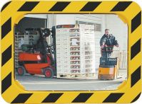NW Sicherheits-/Verkehrsspiegel H400xB600mm Ku.gelb/schwarz f.2 Richtungen 9m SPL (9000490215)