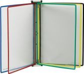 NW Wandhalter 10 Sichttafeln farbig sortiert m.Drahtrahmen,ku.-ummantelt f.DIN A4 (9000492057)