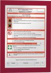 NW Magnetrahmen DIN A4 rot selbstklebende Rückenfolie 2 St./VE DURABLE (9000492410)