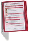 NW Wandhalter 5 Sichttafeln rot m.Profilrahmen DURABLE (9000492450)