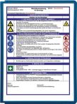 NW Sichttafel PP m.Profilrahmen dunkelblau DIN A4 reflexionsarm 5St./Btl.DURABLE (9000492479)