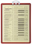 NW Infotafel DIN A4 m.Profilrahmen rot z.Aufhängen 5St./Btl.DURABLE (9000492489)