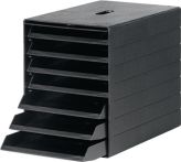 NW Schubladenbox 7Schubl. m.versenkbarer Frontklap.schwarz H322xB250xT365mm DURABLE (9000493436)