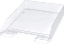 NW Briefablage f.DIN A4-C4 Ku.glasklar H67xB245xT347mm m.Greifzone u.Schriftfeld (9000493446)