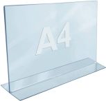 NW Tischaufsteller DIN A4 quer Acryl transp.freistehend (9000493483)