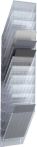 NW Prospekthalter H1115xB240xT135mm Anz.Fächer 12 A4 hoch Polystyrol transp. (9000493665)