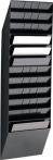 NW Prospekthalter H1045xB348xT95mm Anz.Fächer 12 A4 quer Polystyrol schwarz (9000493666)