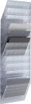 NW Prospekthalter H1045xB348xT95mm Anz.Fächer 12 A4 quer Polystyrol transp. (9000493667)