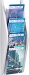 NW Prospekthalter H540xB240xT80mm DIN A5 hoch silber (9000493705)