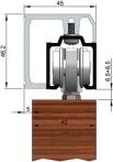 NW Abdeckkappenpaar Alu.VA Eff.elox.z.Aufkl.B.44,5 mm H.46,2 mm HELM (3000255721)