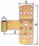 NW Kreuzband B.50mm L.140x50mm S.2mm STA galv.gelb verz.GAH (3000200277)