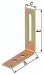 NW Verstellwinkel L.65 x 80mm B.20mm S.2,5mm STA roh galv.gelb verz.GAH (3000200374)