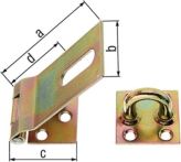 NW Sicherheits-Überfalle L.85x38mm B.37mm STA galv. gelb verz. GAH (3000200527)