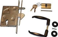NW Schiebetürschloss-Set PZW PZW 25/60/72/8mm verz.ktg.Stulpl.210mm (3000256919)