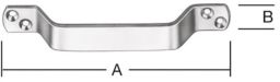 NW Handgriff L.160mm B.20mm STA verz.Löcher 4 VORMANN (3000272000)