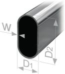 NW Oval-Schrankr. m. Falznaht STA titangrau H. 30mm B. 15mm Wands. 0,6mm 2.500mm (3000272221)