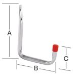 NW Wandhaken U-Form A.82mm verz.VORMANN (3000273040)