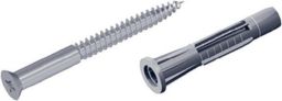 NW Schraubenset 11602 4,5x50mm Stahl,verzinkt m. Dübeln u. Schrauben (3000274560)