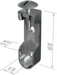 NW Schrankrohrlager 11118 Zinkdruckg.vern.Wandmont.30x15mm (3000282762)