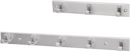 NW Handtuchhaken-Leiste 3 Hak.H.33mm L.210mm Alu.silberf.elox.A.33,5mm (3000283282)