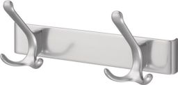 NW Huthaken-Leiste 0822-0825 2 Hak.A.96mm LM.silberf.elox.H.102mm (3000283318)