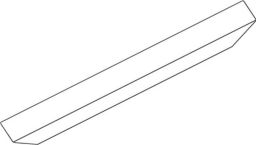 NW Abdeckp.OL 90 silber L.3000mm GEZE (3360039010)