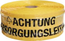 NW Trassenwarnband Aufdruck Achtung Versorgungsleitung B.150mm L.250m gelb (4000818321)