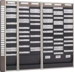 NW Karten-Sortiertafel H1350xB80xT75mm Index Mit 25 Fächern (9000451264)