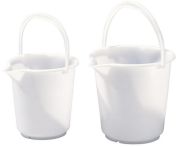 NW Eimer 10,5l HD-Polyethylen natur Kunststoffbügel D.286mm H.283mm HÜNERSDORFF (9000466950)
