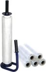 NW Stretchfolienset Stand.L300 mxB450 mm 20 µm transp.m.1 Abroller u.6 Rollen (9000487265)