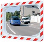 NW Verkehrsspiegel H400xB600mm Kunststoff,rot/weiß f.2 Richtungen 9m SPL (9000490206)