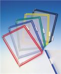 NW Sichttafel PVC m.Drahtrahmen ku.-ummantelt rot DIN A4 reflexionsfrei 10St./Btl. (9000492000)